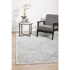 Kiruna 774 Silver Grey Cream Transitional Floral Trellis Patterned Rug - Rugs Of Beauty - 2