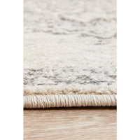 Kiruna 775 Silver Grey Cream Transitional Medallion Patterned Round Rug - Rugs Of Beauty - 8