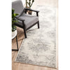 Kiruna 775 Silver Grey Cream Transitional Medallion Patterned Runner Rug - Rugs Of Beauty - 2