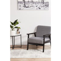 Kiruna 775 Silver Grey Cream Transitional Medallion Patterned Runner Rug - Rugs Of Beauty - 4