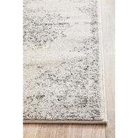 Kiruna 775 Silver Grey Cream Transitional Medallion Patterned Runner Rug - Rugs Of Beauty - 7