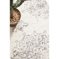 Kiruna 775 Silver Grey Cream Transitional Medallion Patterned Runner Rug - Rugs Of Beauty - 5