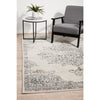 Kiruna 775 Silver Grey Cream Transitional Medallion Patterned Rug - Rugs Of Beauty - 2