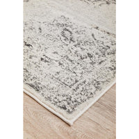 Kiruna 775 Silver Grey Cream Transitional Medallion Patterned Rug - Rugs Of Beauty - 6