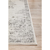 Kiruna 775 Silver Grey Cream Transitional Medallion Patterned Rug - Rugs Of Beauty - 7