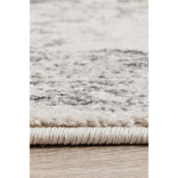 Kiruna 775 Silver Grey Cream Transitional Medallion Patterned Rug - Rugs Of Beauty - 8