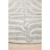 Kiruna 776 Silver Grey Cream Transitional Animal Patterned Round Rug - Rugs Of Beauty - 7