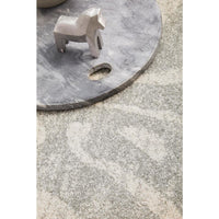 Kiruna 776 Silver Grey Cream Transitional Animal Patterned Round Rug - Rugs Of Beauty - 5
