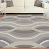 Caldwell Beige Thick Wave Abstract Patterned Modern Rug - 5
