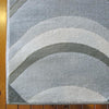 Caldwell Grey Thick Wave Abstract Patterned Modern Rug - 2