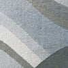 Caldwell Grey Thick Wave Abstract Patterned Modern Rug - 3