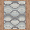 Caldwell Grey Thick Wave Abstract Patterned Modern Rug - 4