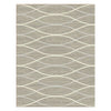 Caldwell Beige Thin Wave Abstract Patterned Modern Rug - 1