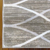 Caldwell Beige Thin Wave Abstract Patterned Modern Rug - 2