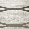 Caldwell Cream Thin Wave Abstract Patterned Modern Rug - 3