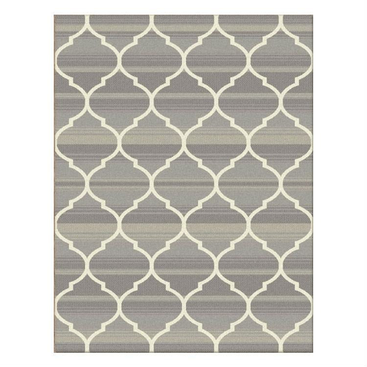 Caldwell Lattice Beige Trellis Patterned Modern Rug - 1