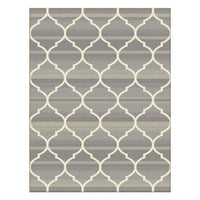 Caldwell Lattice Beige Trellis Patterned Modern Rug - 1