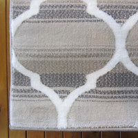 Caldwell Lattice Beige Trellis Patterned Modern Rug - 4