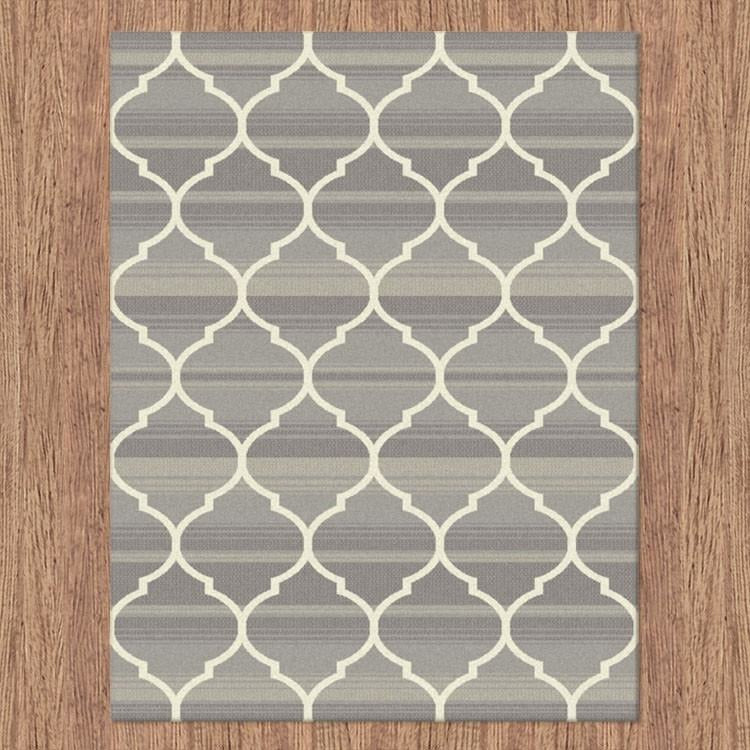 Caldwell Lattice Beige Trellis Patterned Modern Rug - 6
