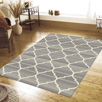 Caldwell Lattice Beige Trellis Patterned Modern Rug - 2