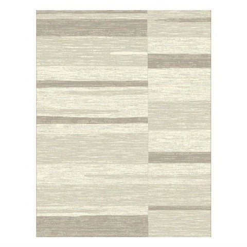 Caldwell Cream Taupe Abstract Patterned Modern Rug - 1