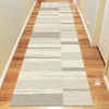 Caldwell Cream Taupe Abstract Patterned Modern Rug Runner