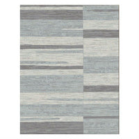 Caldwell Grey White Abstract Patterned Modern Rug - 1