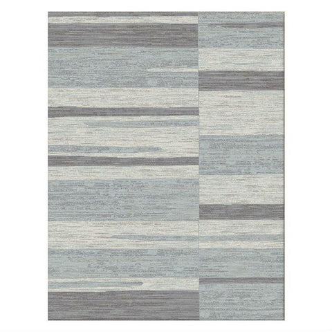 Caldwell Grey White Abstract Patterned Modern Rug - 1