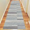 Caldwell Grey White Abstract Patterned Modern Rug Runner