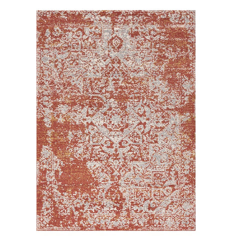 Narva 415 Terracotta Transitional Patterned Rug - Rugs Of Beauty - 1