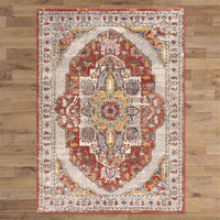 Narva 416 Multi Coloured Transitional Patterned Rug - Rugs Of Beauty - 3