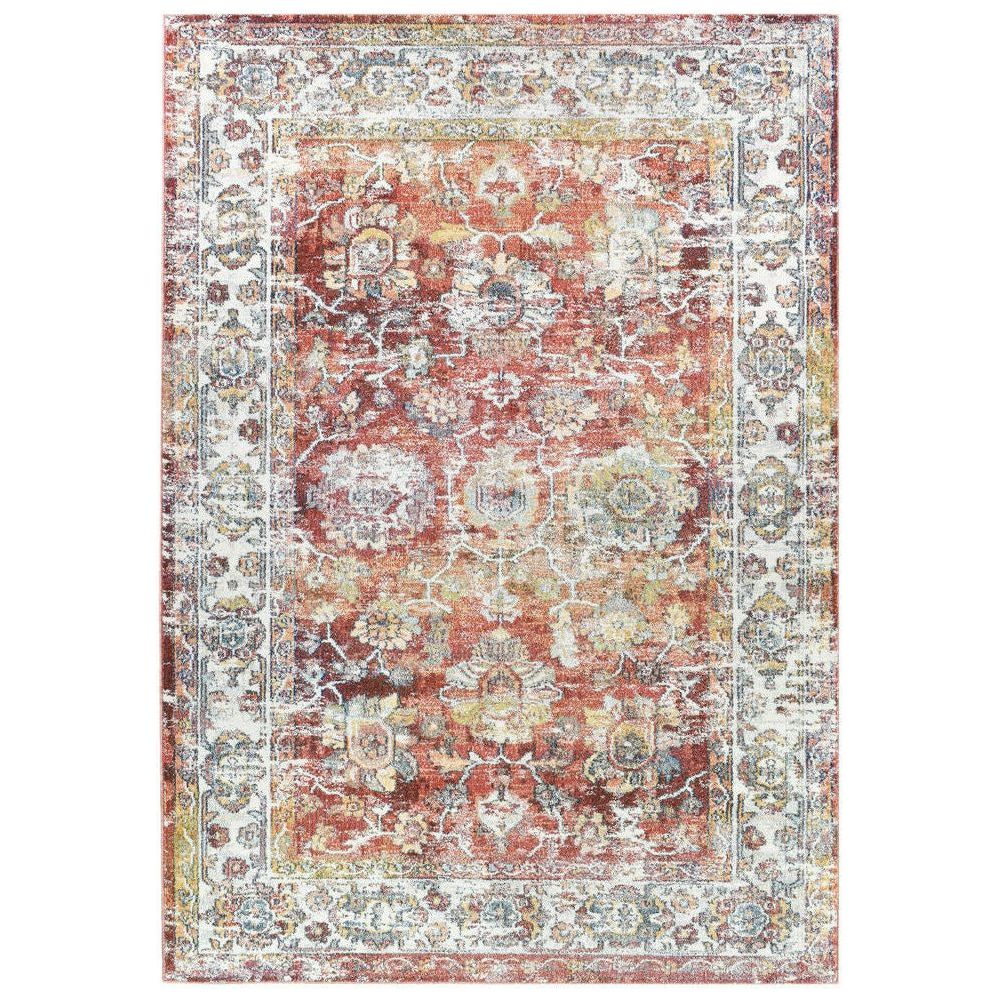 Hathor 3302 Terracotta Multi Colour Transitional Rug - Rugs Of Beauty - 1