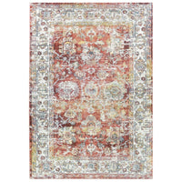Hathor 3302 Terracotta Multi Colour Transitional Rug - Rugs Of Beauty - 1