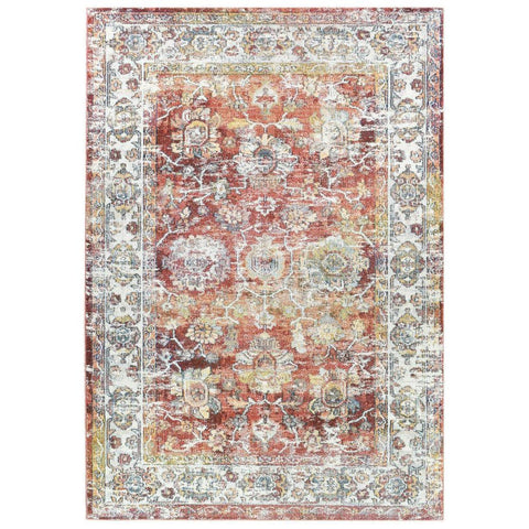Hathor 3302 Terracotta Multi Colour Transitional Rug - Rugs Of Beauty - 1