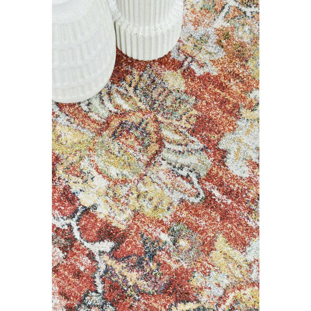Hathor 3302 Terracotta Multi Colour Transitional Rug - Rugs Of Beauty - 6