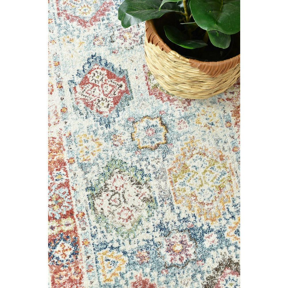 Hathor 3305 Grey Multi Colour Transitional Runner Rug - Rugs Of Beauty - 5