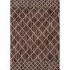 Manchester 3451 Chocolate Brown Cross Patterned Wool Rug - Rugs Of Beauty - 1