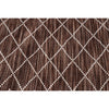 Manchester 3451 Chocolate Brown Cross Patterned Wool Rug - Rugs Of Beauty - 6
