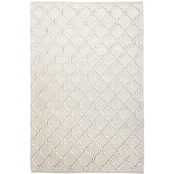 Agartha 2201 Wool Polyester Cream Trellis Rug - Rugs Of Beauty - 1