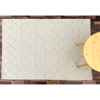 Agartha 2201 Wool Polyester Cream Trellis Rug - Rugs Of Beauty - 2