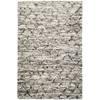 Agartha 2201 Wool Polyester Natural Trellis Rug - Rugs Of Beauty - 1