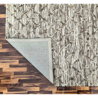 Agartha 2201 Wool Polyester Natural Trellis Rug - Rugs Of Beauty - 3