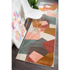 Lima Blush Abstract Geometric Patterned Modern Runner Rug - Rugs Of Beauty - 2