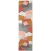 Lima Blush Abstract Geometric Patterned Modern Runner Rug - Rugs Of Beauty - 1
