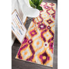 Lima Purple Gold White Abstract Geometric Patterned Modern Rug - Rugs Of Beauty - Runner Lifestyle