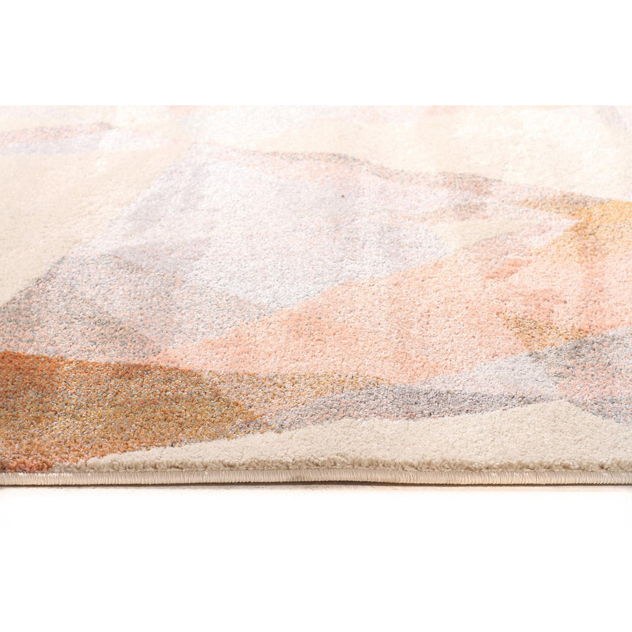 Lima Blush Pastel Abstract Geometric Patterned Modern Runner Rug - Rugs Of Beauty - 4