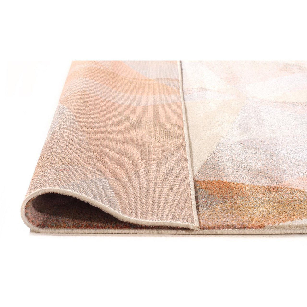 Lima Blush Pastel Abstract Geometric Patterned Modern Rug - Rugs Of Beauty - 6