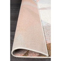 Lima Blush Pastel Abstract Geometric Patterned Modern Runner Rug - Rugs Of Beauty - 11