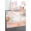 Lima Blush Pastel Abstract Geometric Patterned Modern Rug - Rugs Of Beauty - 2