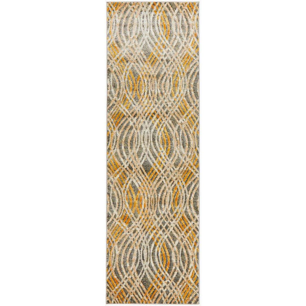 Potenza 492 Charcoal Multi Colour Modern Runner Rug - Rugs Of Beauty - 1